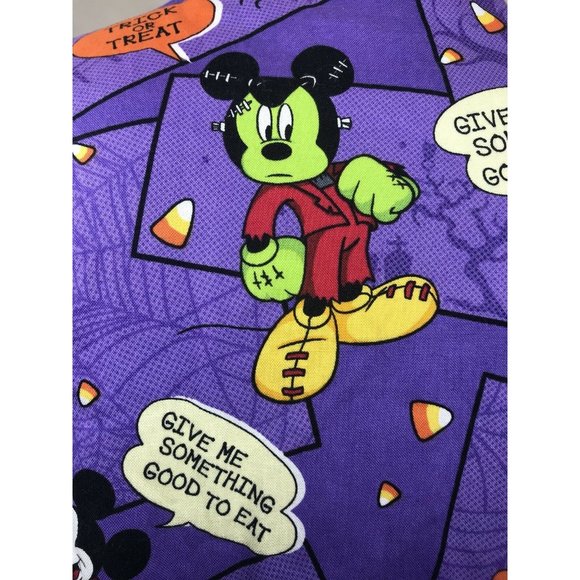DISNEY Mickey Mouse Halloween Characters Mummy Frankenstein Mummy Scrub S/CH - Picture 11 of 11